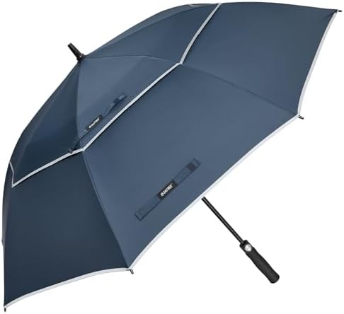 G4Free 47/54/62/68 Inch Automatic Open Golf Umbrella Oversize Extra Large Double Canopy Vented Windproof Waterproof Stick Umbrellas