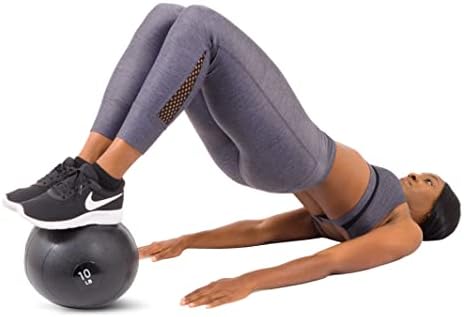 ProsourceFit Slam Medicine Balls 5, 10, 15, 20, 25, 30, 50lbs Smooth and Tread Textured Grip Dead Weight Balls for Strength and Conditioning Exercises, Cardio and Core Workouts