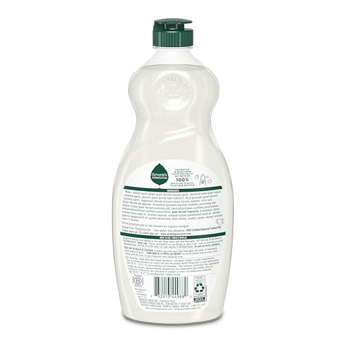 Seventh Generation Dish Soap Liquid Summer Orchard Scent Pack of 6 Dishwashing Soap Dish Detergent Liquid Soap 19 oz