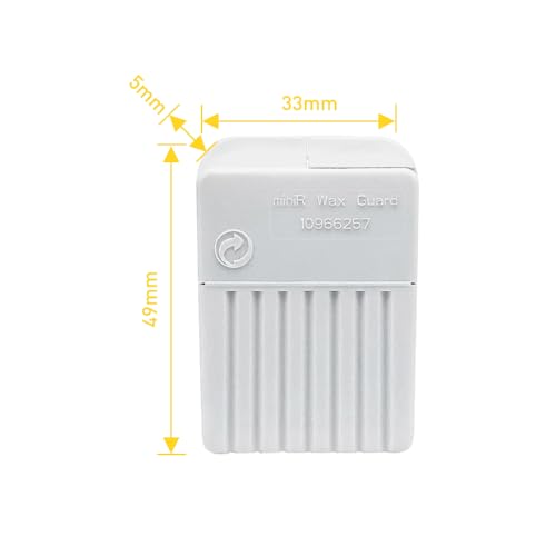 for Siemens/Signia 2.0 MiniReceiver Wax Guards Filters Hearing Aid Accessories Cerumen Stop Cleaning Tool Replacements #10966257 5-Pack/40 Filters