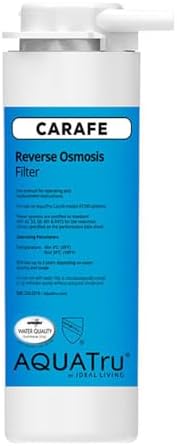 AquaTru Carafe AT100 Reverse Osmosis Filter | Reduces Arsenic, Lead, Parasitic Cysts, Copper, and More | Filters Impurities Down To 1/10000 of a Micron!