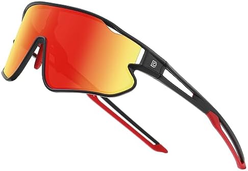 DUCO Kids Sunglasses Youth Baseball Sun Glasses Lightweight TR90 Frame UV400 Sports Cycling Shades for Boys Girls DK268