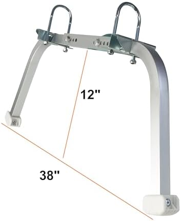 Ladder Stabilizer,Heavy Duty Aluminum Extended Ladder Accessory for Roof Gutter Cleaning Tools,Ladder Stand-Off Wing Span/Wall Ladder Hooks with Non-Slip Rubber Bottom pad.(Patent)