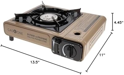 Gas One GS-3400P Propane or Butane Stove Dual Fuel Stove Portable Camping Stove - Patented - with Carrying Case Great for Emergency Preparedness Kit