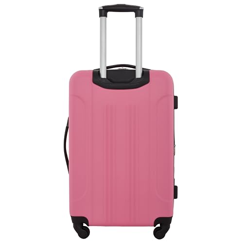 Travelers Club Chicago Hardside Expandable Spinner Luggage, Hot Pink, 5 Piece Set