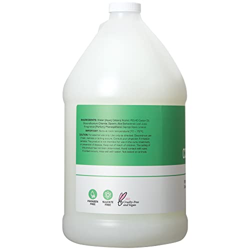 Ginger Lily Farms Club & Fitness Moisturizing Conditioner for Dry Hair, 100% Vegan & Cruelty-Free, Aloe Vera Scent, 1 Gallon Refill (Pack of 4)