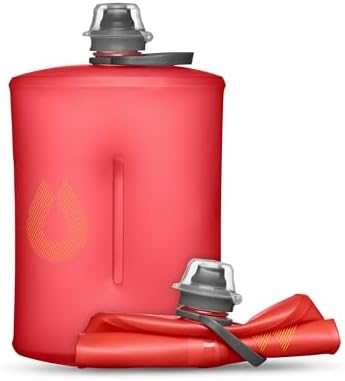 HydraPak Stow - Collapsible Backpacking Water Bottle (350ml, 500ml, 1L) - BPA Free, Ultra Light, Spill-Proof Twist Cap