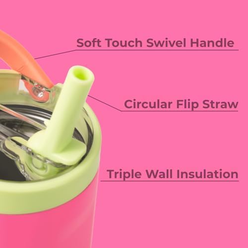 HydroJug Sport - Stainless Steel Tumbler with Straw, Vacuum Insulated, 32oz Leakproof Water Bottle, Ergonomic Design, Reusable, Dishwasher Safe, Rubber Base, Durable for Gym or Outdoors, Orchid