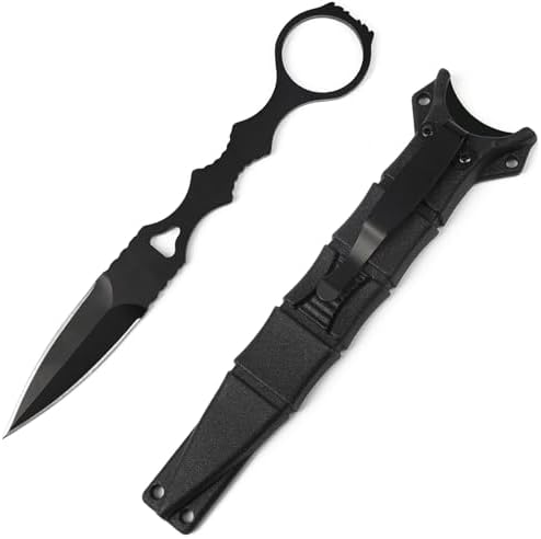 Portable Fixed Blade Knife With Sheath 440c Steel Blade Camping Knife Portable Straight Knife With Kydex Sheath With Sheath And Clip