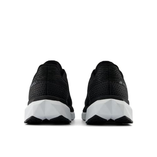 New Balance Men's FuelCell Propel V5 Running Shoe, Black/White/Steel, 11.5 Wide