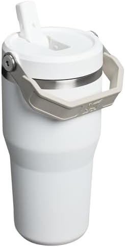 Stanley IceFlow 2.0 Flip Straw Tumbler with Handle 20 oz | Twist On Lid and Flip Up Straw | Leak Resistant Water Bottle | Insulated Stainless Steel | BPA-Free | Frost