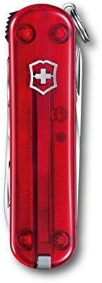 Victorinox Nail Clip 580, 8 Functions, Swiss Made Multi-Tool with Nail File, Nail Cleaner and Small Blade - Ruby