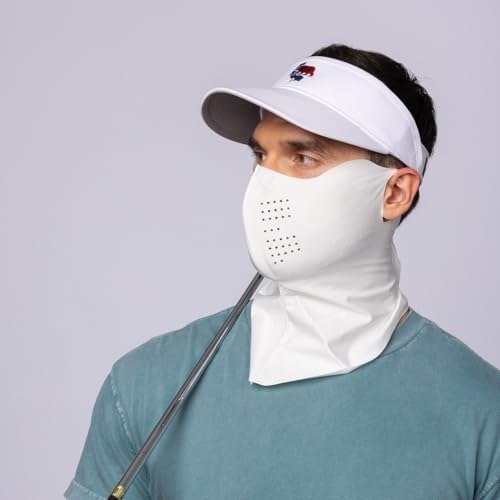 Korea Cooling UPF 50+ UV Sun Protection Face Mask with Neck Coverage – Breathable for Golf, Hiking, Fishing & Outdoors