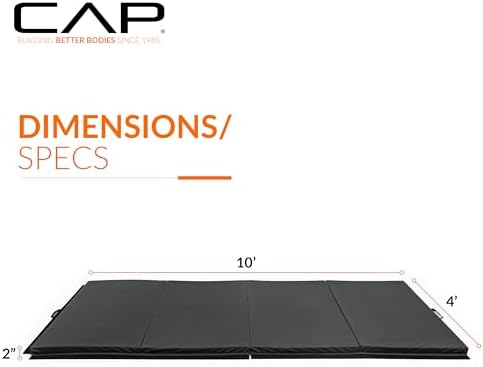 CAP Barbell All Purpose Folding Anti Tear Exercise Training Aerobic Fitness Gym & Gymnastics Balance Mat | Multiple colors