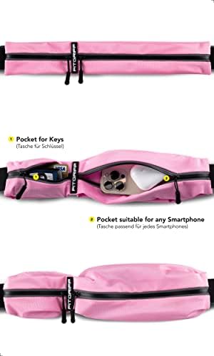 Fitgriff® Running Belt for Men & Women - Secure Jogging Pouch for Phone, Keys & Essentials - For All Cell Phones