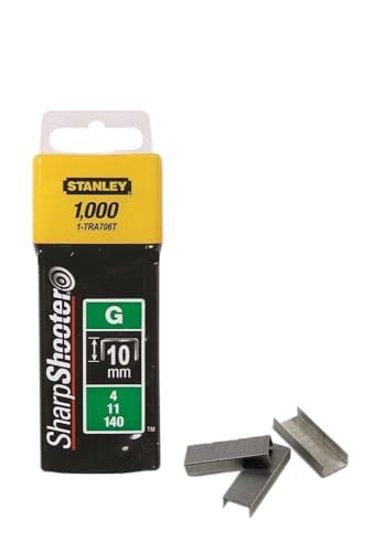 Stanley 1-TRA706T Type G Staples (1000 Piece), Silver