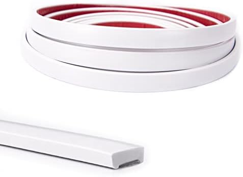 Art3d 30 Ft Peel and Stick Flexible Vinyl Molding Trim for Wall Tile Edges, Kitchen backsplash, Mirrior Frame in Mirror in White