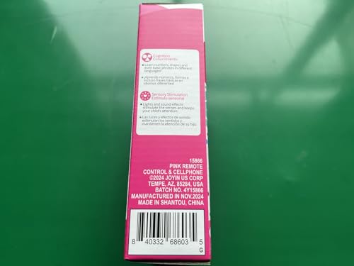 JOYIN Baby Learning Phone and Remote Toy for Toddler, Pink Smartphone Toys with Music for Infants, Kids, Holiday Stocking Stuffers, Birthday Gift for Girls, Gifts for Christmas