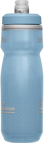 CamelBak Podium Chill Insulated Bike Water Bottle - Easy Squeeze Bottle - Fits Most Bike Cages - 21oz, Stone Blue
