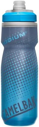 CamelBak Podium Chill Insulated Bike Water Bottle - Easy Squeeze Bottle - Fits Most Bike Cages - 21oz, Blue Dot