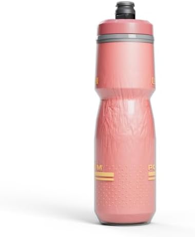 CamelBak Podium Chill Insulated 24oz Bike Water Bottle - Easy Squeeze Bottle - Fits Most Bike Cages, Coral Sunset