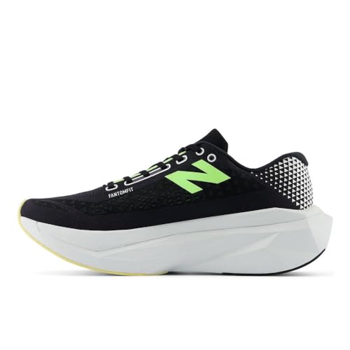 New Balance Men's FuelCell Supercomp Trainer V3 Running Shoe, Black/Phantom/Bleached Lime Glo, 8