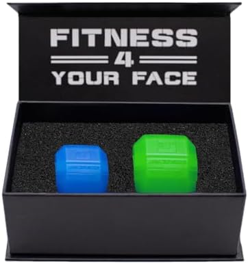 Jawzrsize Pop N Go and Custom Fit Jaw Enhancer Bundles- Jaw, Face, and Neck Exerciser and Toner