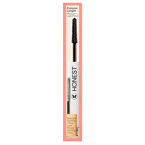 Honest Beauty 2-in-1 Extreme Length Mascara + Lash Primer 3-Pack | EWG Verified + Cruelty Free | 0.27 fl oz each (pack of 3)
