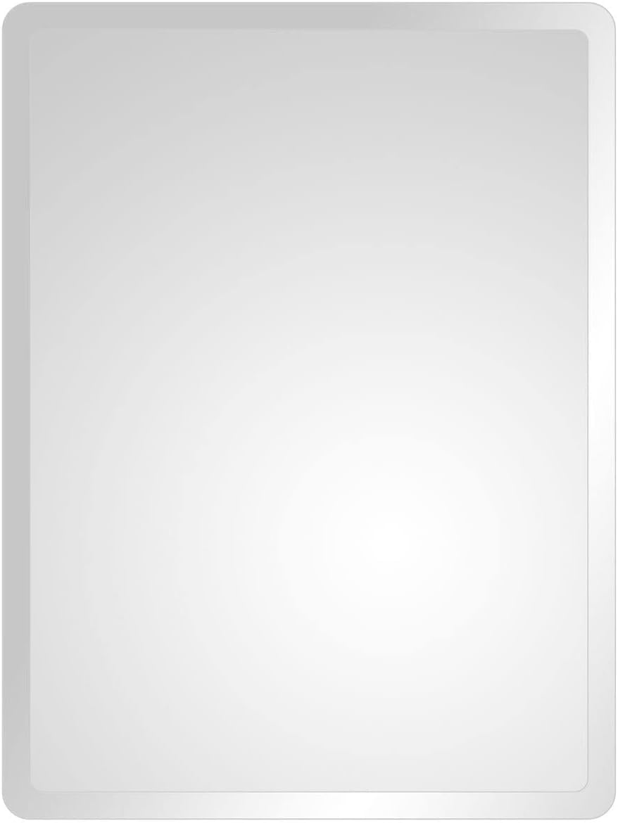 Tula Rectangular Bathroom Mirror | Frameless Bevelled Edge Design | Wall Mounted Portrait or Landscape 600mm x 450mm