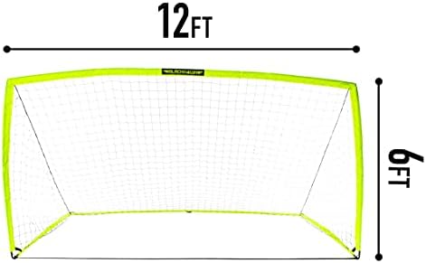 Franklin Sports Blackhawk Backyard Soccer Goal - Portable Pop Up Soccer Nets - Youth + Adult Folding Indoor + Outdoor Goals - Multiple Sizes + Colors - Perfect for Games + Practice
