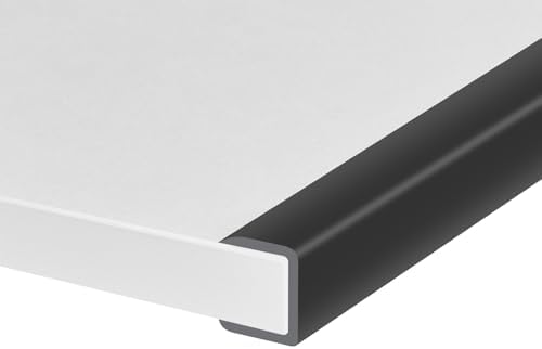 Rubber Edge Trim, Self-Adhesive Flexible Edge Protector for Plywood, Cabinet and Drawer, 3/4" Peel and Stick U Shaped Edge Banding for Wood, EPDM Material, Fit 0.75"(19mm), Length 10Ft