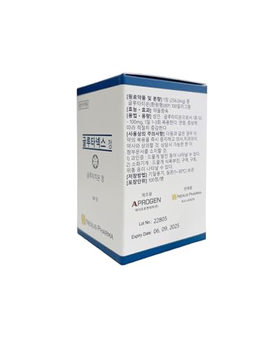 Glutanex® Glutathione Tablets 100 mg – 100 Count – Antioxidant Support, Skin Tone & Wellness Supplement – Made in Korea