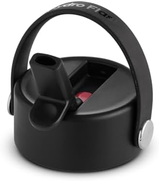 HYDRO FLASK Wide Mouth vacuum insulated stainless steel water bottle with leakproof closeable straw lid for cold water drinks, sports, travel, car and school