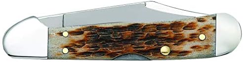 Case XX WR Pocket Knife Mini Copperlock Amber Bone W/Shield Item #133 (61749L SS) 3 5/8 inches Closed