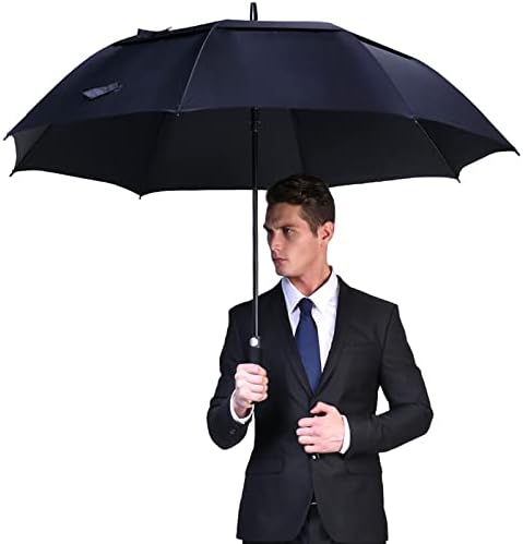 G4Free 47/54/62/68 Inch Automatic Open Golf Umbrella Oversize Extra Large Double Canopy Vented Windproof Waterproof Stick Umbrellas