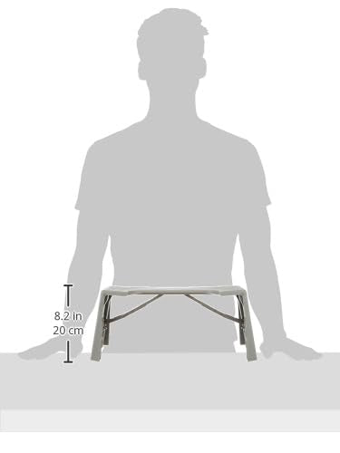 Squatty Potty Porta Traveler Foldable Toilet Stool for Travel, 7" Height, Gray