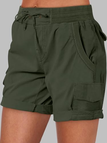 ANRABESS Womens Summer Shorts 2025 Dressy Casual Hiking Cargo Shorts Trendy Outdoor Outfits 6 Pockets