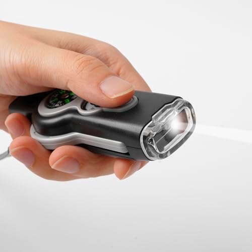 Emergency Survival Function Whistle, Outdoor Multifunctional Tool Safety Whistle with Lanyard, Ideal for Kayaking, Boating, Hiking, Camping, Climbing, Hunting, Fishing