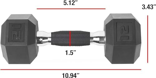 CAP Barbell Coated Hex Dumbbell Weight | Multiple Options