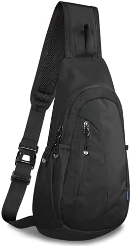 TITECOUGO Small Sling Bag, Lightweight Crossbody Backpack for Men Women, Shoulder Bag for Sports and Outdoor