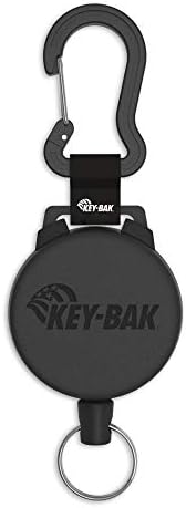 KEY-BAK SECURIT Heavy Duty Retractable Key Holder with a Retractable Kevlar Cord Secures Keys, Gear