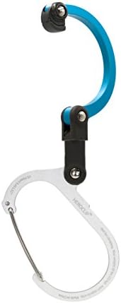 GEAR AID HEROCLIP 360° Swivel Carabiner Gear Clip and Hook (Medium) for Camping, Backpack, Suitcases and Garage Organization