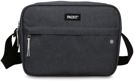 PackIt Freezable Zuma Can Cooler, Built with EcoFreeze Technology, Collapsible, Reusable, Zip Closure with Adjustable Shoulder Strap, Fits 15, 12 Oz Cans