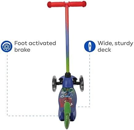 Scooter for Kids Ages 3-5 - Extra Wide Deck & Light Up Wheels, Self Balancing Kids Toys for Boys & Girls, Choose Your Favorite Character