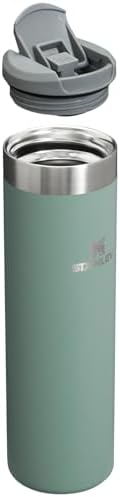 Stanley AeroLight Transit Bottle 20 oz | Locking Drink Through Lid | Leak Resistant Water Bottle or Coffee Travel Mug | Lightweight Insulated Stainless Steel | BPA-Free | Shale