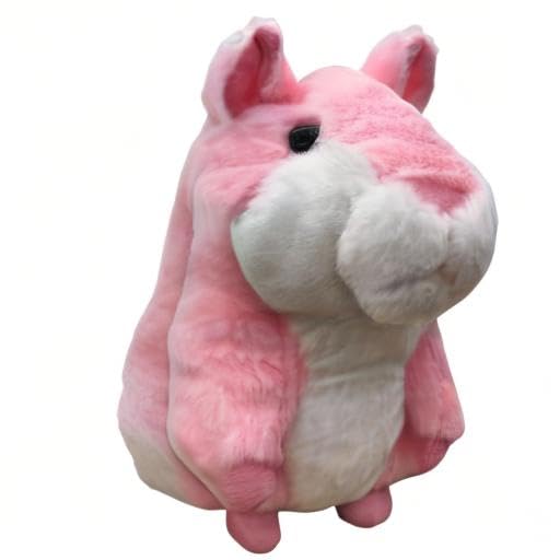 TWORIVER Talking Hamster Repeats What You Say,2025 Top Christmas Funny Gifts,Toddler Toys for Ages 2-4 5-7 8-13 Girls Pink Stocking+Stuffers Kids Interactive Dolls,a Most Popular Stuffed Animal Plush