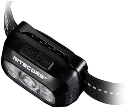 Nitecore NU30 500 Lumen LED Rechargeable Headlamp with White and Red Beams Sticker