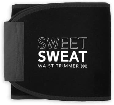 Sports Research® Sweet Sweat Waist Trimmer - Premium Sweat Enhancing Fitness Belt for Women & Men - 5 Adjustable Sizes