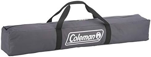 Coleman Pack-Away Camping Cot with Removable Side Table, Extra Wide Cot Fits Adults up to 6ft 6in or 300lbs, Carry Bag Included