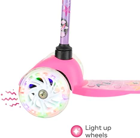 Scooter for Kids Ages 3-5 - Extra Wide Deck & Light Up Wheels, Self Balancing Kids Toys for Boys & Girls, Choose Your Favorite Character